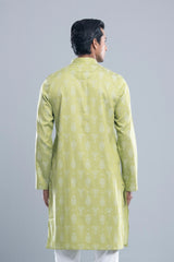 Regular Fit Jacquard Semi-Formal Panjabi