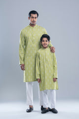 Regular Fit Jacquard Semi-Formal Panjabi