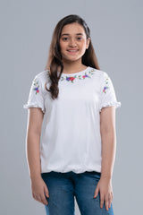 Junior Girls Knit Fashion Top (10-14 Years)