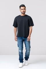 Oversized Fit Jacquard T-Shirt
