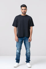 Oversized Fit Jacquard T-Shirt