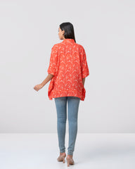 Regular Fit All Over Printed Top – Mystika