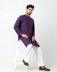 Regular Fit Embroidered Semi-Formal Panjabi