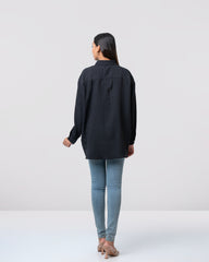Relaxed fit Dobby textured casual shirt