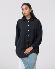 Relaxed fit Dobby textured casual shirt