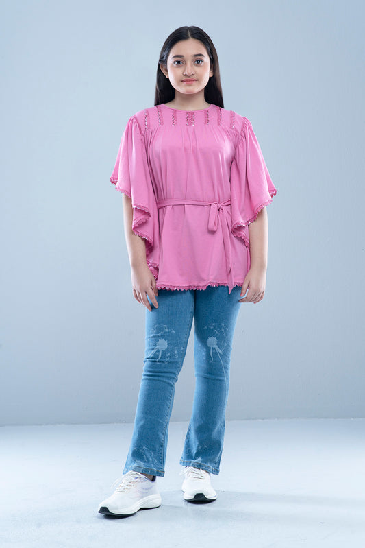 Junior Girls Knit Fashion Top (10-14 Years)