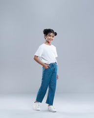 Girls' Denim Bottom (2-4 Years)