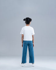 Girls' Denim Bottom (6-8 Years)