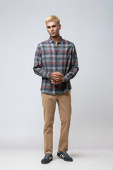 Regular Fit Checkered Casual Shirt