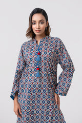 Relaxed Fit Printed Two-Piece Ethnic Set