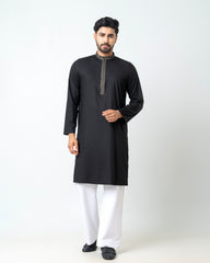 Regular Fit Embroidered Semi-Formal Panjabi