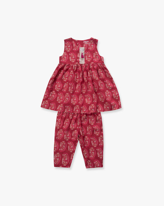 Newborn Girls' Ethnic Set (6-18 Months)