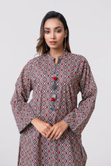 Relaxed Fit Printed Two-Piece Ethnic Set