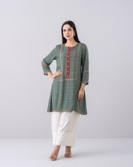 Relaxed Fit All-Over Printed Ethnic Kurti