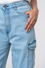Wide-Leg High-Waist Denim