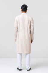 Regular Fit Cotton-Linen Blended Panjabi