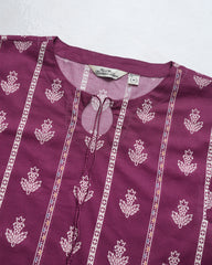 Relaxed Fit Printed One-Piece Lawn Kurta