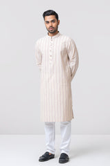 Regular Fit Cotton-Linen Blended Panjabi