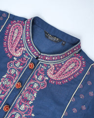 Smart Fit Embroidered Three-Piece Semi-Formal Ethnic Set
