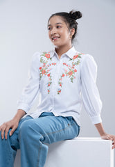 Junior Girls' Western Fashion Top (10-14 Years)