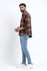 Regular Fit Checkered Casual Shirt