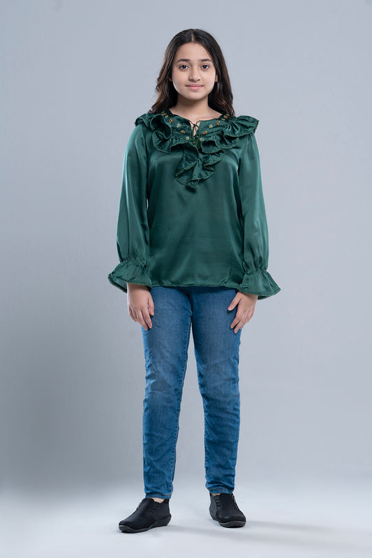 Junior Girls Western Fashion Top (10-14 Years)