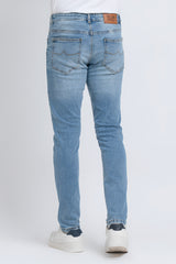 Tapered Fit Blue Jeans