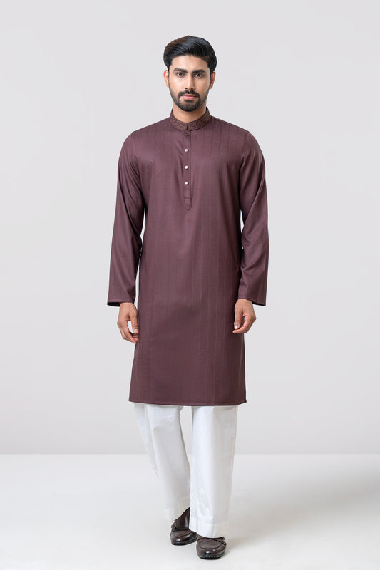 Regular Fit Embroidered Semi-Formal Panjabi