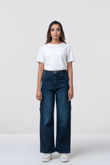Straight Fit High-Waist Denim