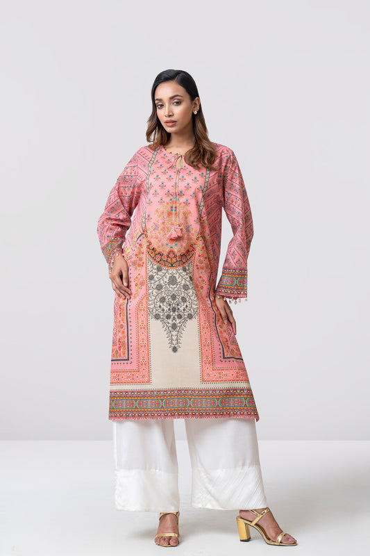 Relaxed Fit Printed Lawn Kurta