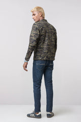 Regular Fit Reversible Printed Twill Jacket