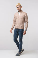 Regular Fit Reversible Printed Twill Jacket