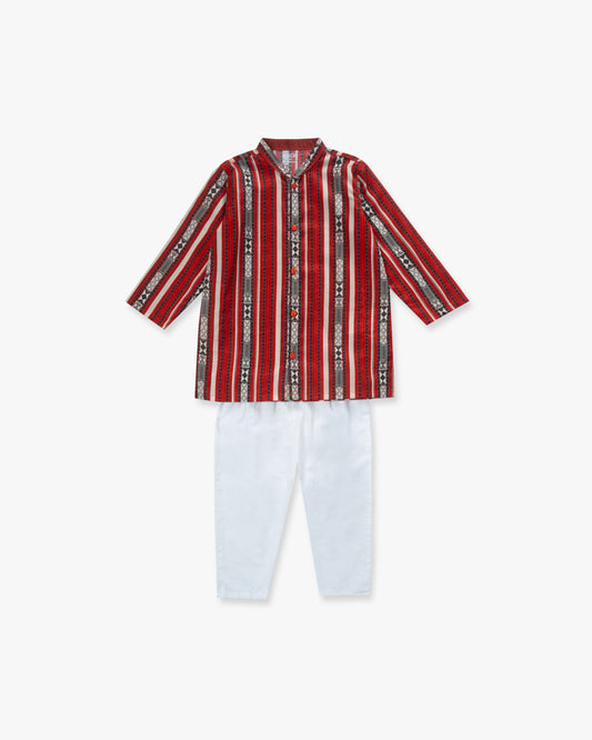 Newborn Boys' Panjabi Set (0-6 Months)