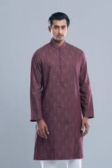 Regular Fit Jacquard Cotton Semi-Formal Panjabi