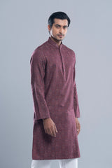 Regular Fit Jacquard Cotton Semi-Formal Panjabi