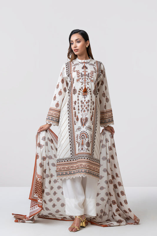 Relaxed Fit Printed Two-Piece Lawn