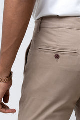 Slim Fit Solid Chinos