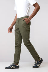 Slim Fit Solid Chinos