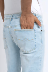 Straight Fit Sky Blue Jeans
