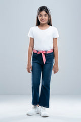 Girls Denim Bottom (6-8 Years)
