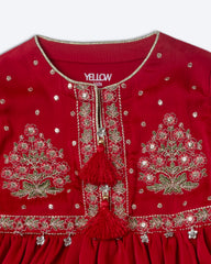 Newborn Girls' Ethnic Partywear Set (6-18 Months)