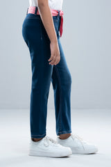 Girls Denim Bottom (6-8 Years)