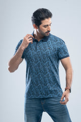 Relaxed Fit Pique Fabric Washed Polo Shirt