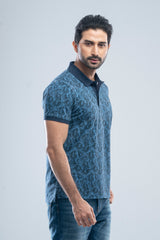 Relaxed Fit Pique Fabric Washed Polo Shirt