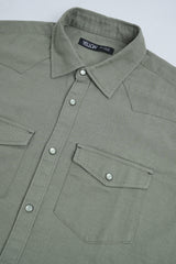Regular Fit Solid Casual Shirt