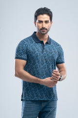 Relaxed Fit Pique Fabric Washed Polo Shirt