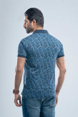 Relaxed Fit Pique Fabric Washed Polo Shirt