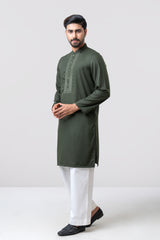 Regular Fit Embroidered Semi-Formal Panjabi