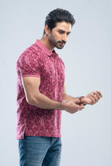 Regular Fit Printed Polo Shirt