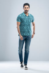 Regular Fit Printed Polo Shirt